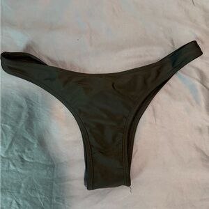 High-Cut Black Bikini Bottom — Sleek Swimwear Essential